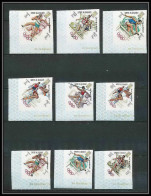 222a Umm Al Qiwain MNH ** N° 323 /331 B Overprint Gold Non Dentelé (Imperf) Jeux Olympiques Olympic Games MEXICO 68 - Ete 1968: Mexico