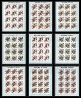 220d Umm Al Qiwain MNH ** N° 285 293 B Non Dentelé Imperf Overprint Jeux Olympiques Olympic Games Mexico Feuilles Sheets - Sommer 1968: Mexico