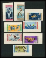209a Dominicana Mi MNH ** N° 660 / 667 B Non Dentelé (Imperf) Jeux Olympiques (olympic Games MELBOURNE Ski Swimming - Dominikanische Rep.