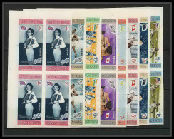 209a Dominicana Mi MNH ** N° 660 / 667 B Non Dentelé (Imperf) Jeux Olympiques (olympic Games MELBOURNE Ski Bloc 4 - Dominicaanse Republiek