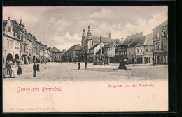 AK Komotau / Chomutov, Ringplatz Von Der Westseite Gesehen  - Czech Republic