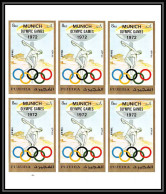 203a - Fujeira MNH ** Mi N° 882 B Jeux Olympiques (olympic Games) Non Dentelé (Imperf) MUNICH 72 Feuilles (sheets) - Sommer 1972: München