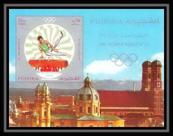 200 - Fujeira MNH ** Mi Bloc N° 53 B Non Dentelé (Imperf) Jeux Olympiques Olympic Games MUNICH 72 Pommel Horse - Sommer 1972: München