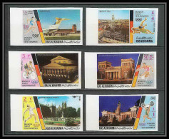 195 Ras Al Khaima MNH ** Mi N° 724 / 729 B Non Dentelé (Imperf) Jeux Olympiques (olympic Games) Sights Of Munich  - Ra's Al-Chaima