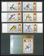 189b Fujeira MNH ** Mi N° 839 / 844 + Bloc 90 A Overprint Jeux Olympiques (olympic Games SAPPORO 72 Hockey - Hiver 1972: Sapporo