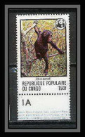 321 Congo Mi ** MNH N° 633 Singe Chimpanzé Chimpanzee (monkey Apes Singes) Cote 6.50 - Monkeys