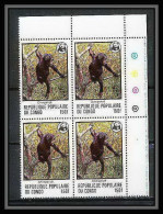 321a Congo Mi ** MNH N° 633 Singe Chimpanzé Chimpanzee (monkey Apes Singes) Cote 26 Bloc 4 - Ungebraucht