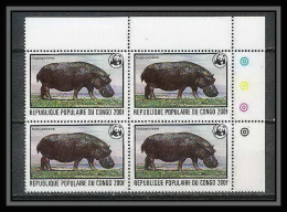 322a Congo Mi ** MNH N° 634 Hippopotames (Hippopotame Hippopotamus) Cote 34 Bloc 4 - Andere & Zonder Classificatie