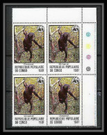 321a Congo Mi ** MNH N° 633 Singe Chimpanzé Chimpanzee (monkey Apes Singes) Cote 26 Bloc 4 - Monkeys