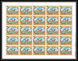 318 Tchad Yvert PA 230 ** MNH Mi N° 230 Jeux Olympiques (olympic Games) Moscou Feuilles Sheets Cote 58 Natation Swimming - Tschad (1960-...)