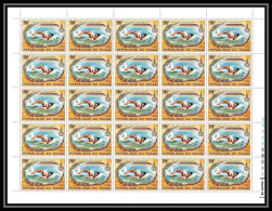 318 Tchad Yvert PA 230 ** MNH Mi N° 230 Jeux Olympiques (olympic Games) Moscou Feuilles Sheets Cote 58 Natation Swimming - Zwemmen