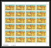 305a Tchad ** MNH N° 849 Yvert N° 359 Gazelle (gazella Leptoceros) WWF Feuilles (sheets) Cote 51.20 Euros - Chad (1960-...)