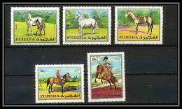 302f - Fujeira MNH ** Mi N° 582 / 586 A Cheval (chevaux Horse Horses) Velazquez - Fujeira