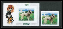 301A Bhutan (bouthan) YVERT ** MNH N° 56 B Chiens (chien Dog Dogs) + Timbre Non Dentelé (Imperf) - Hunde