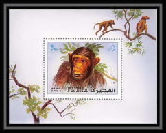 300 - Fujeira MNH ** Mi Bloc N° 206 A Singe (monkeys Monkey Apes Singes) Chimpanzé Chimpanzee - Scimmie