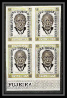 298f - Fujeira MNH ** Mi N°A 379 B Overprint Non Dentelé (Imperf) Adenauer Human Right - Other & Unclassified