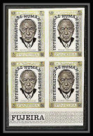 298f - Fujeira MNH ** Mi N°A 379 B Overprint Non Dentelé (Imperf) Adenauer Human Right - Sonstige & Ohne Zuordnung