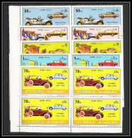 297 - Fujeira MNH ** Mi N° 612 / 617 A Bloc 4 Voiture (Cars Car Automobiles Voitures) Cadillac Mercedes Opel Fiat Buick - Voitures