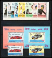 291d - Yemen Kingdom MNH ** Mi N° 633 / 642 A Blocs 146/147 Voiture (Cars Car Automobiles Voitures) Motocycle Car Racers - Automobilismo