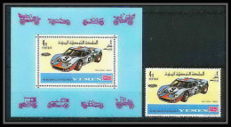 289a - Yemen Kingdom MNH ** Mi N° 145 A + Timbre Voiture (Cars Car Automobiles Voitures) FORD GT 40 - Jemen