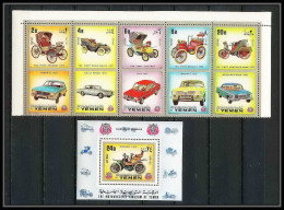 287a - Yemen Kingdom MNH ** Mi N° 1174 / 1178 A + Bloc 225 A Silver Voiture (Cars Car Automobiles Voitures)  - Voitures