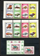 282b - Yemen Kingdom MNH ** Mi N° 1180/1183 + BLOC 226 B Silver Voiture Cars Car Automobiles Voitures Non Dentelé Imperf - Voitures