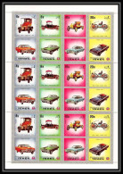 281a - Yemen Kingdom MNH ** Mi N° 1180 / 1183 A Silver Voiture (Cars Car Automobiles Voitures) Feuilles (sheets) - Cars