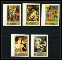 277b - Fujeira MNH ** Mi N° 1006 / 1010 B Tableau (tableaux Painting Nus Nudes Gauguin Ingres Non Dentelé (Imperf) - Nudi