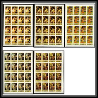 277e - Fujeira MNH ** Mi N° 1006 / 1010 B Tableau (tableaux Painting Nus Nudes Non Dentelé Imperf Feuilles Sheets - Nudes