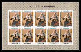 275e - Fujeira MNH ** Mi N° 200 B Non Dentelé (Imperf) Tableau (tableaux Painting) Vermeer Feuille Complète  - Sonstige & Ohne Zuordnung
