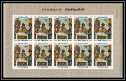 275c - Fujeira MNH ** Mi N° 202 B Non Dentelé (Imperf) Tableau (tableaux Painting) Cézanne Feuille Complète  - Impressionismus