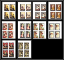 274b - Yemen Kingdom MNH ** Mi N° 557 / 566 B Tableau (tableaux Painting) Vermeer Non Dentelé (Imperf) Goya Bloc 4  - Andere & Zonder Classificatie