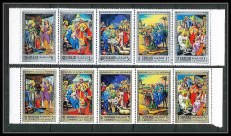 270 - Sharjah MNH ** Mi N° 737 / 746 A Life Of Jésus-Christ Religion  - Christianisme