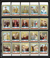 260a - Fujeira MNH ** Mi N° 936/955 A Complet De Gaulle Churchill Adenauer Kennedy Pape Pope Football (Soccer) Pompidou - De Gaulle (Generaal)