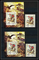 258 - Fujeira MNH ** Mi N° 104 A / B + TIMBRES Non Dentelé (Imperf) Napoléon Cheval (chevaux Horse Horses) - Napoleon