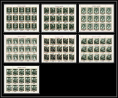 264c - Fujeira MNH ** Mi N° 424 / 430 A De Gaulle Roosevelt Leclerc Churchill Feuilles (sheets) - De Gaulle (Generale)