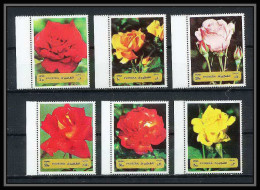 379 - Fujeira MNH ** Mi N° 1251 / 1256 A Fleurs (fleur Flower Flowers) Roses Rosen - Roses