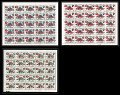 380d - Yemen Kingdom MNH ** Mi N° 341 / 343 A Overprint Jordan Relief Fund Fleurs Flowers Roses Feuilles Sheets - Roses