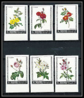 377 - Manama MNH ** Mi N° 170 / 175 B Non Dentelé (Imperf) Fleurs (fleur Flower Flowers) Roses - Rozen