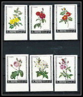 377 - Manama MNH ** Mi N° 170 / 175 B Non Dentelé (Imperf) Fleurs (fleur Flower Flowers) Roses - Manama