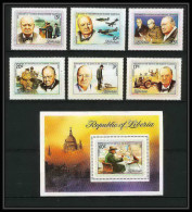 368d - Libéria MNH ** 1974 Y&t N° 661 / 666 + Bloc Sir Winston Churchill.  - Liberia