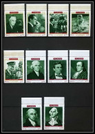 364z Fujeira MNH ** Mi N° 485 / 494 A Personalities From American History Espace (space) Kennedy Armstrong Lincoln Nixon - George Washington
