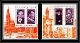 362 - Fujeira MNH ** Mi Blocs N° B 25 A + C 25 A Personalities From German History Hindenburg Von Bismarck Kissinger  - Autres & Non Classés