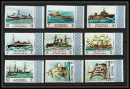 357i - Fujeira MNH ** Mi N° 234 / 242 A History Of Seafaring Bateau (bateaux Ship Ships) Bord De Feuille Cote 12 Euros - Fujeira
