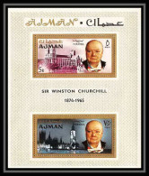350 - Ajman MNH ** Mi Bloc N° 7 A Winston Churchill Cote 18 Euros - Adschman
