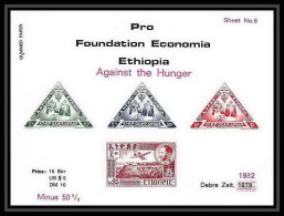 341 Ethiopie MNH ** Bloc Pro Foundation Economia Ethiopia Avions (Airplanes) Triangle 1979 Overprint Against The Hunger - Ethiopia
