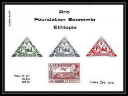 337 - Ethiopie Pro Foundation Economia Ethiopia Avions (Airplanes) Triangle 1979 - Ethiopia