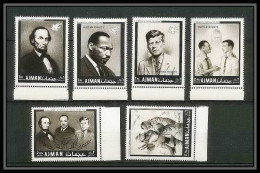 333 - Ajman MNH ** Mi N° 289 / 294 A Year Of Human Righrs Kennedy Martin Luther King Abraham Lincoln - Ajman