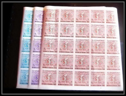 331a Yemen Kingdom MNH ** N° 72 / 74 B Jeux Olympiques (olympic Games) TOKYO Non Dentelé (Imperf) Feuilles (sheets) - Yémen