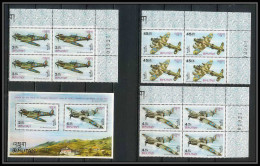 327a Bhutan (bouthan) YVERT ** MNH N° 120 / 122 BLOC 4 + Bloc 7a Avion (plane Planes Avions) CHURCHILL - Airplanes